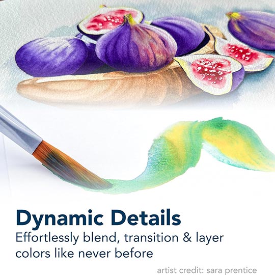 PRINCETON Aqua Elite Synthetic Kolinsky Prism Brush 12