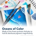 PRINCETON Aqua Elite Synthetic Kolinsky Oval Wash Brush 3/4"
