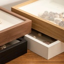 OVJ Wooden Shadow Box Picture Frame 23cm x 23cm Natural