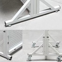 OVJ Pegboard 40cm x 100cm x 180cm White