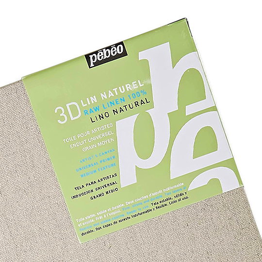 PEBEO 3D Raw Linen Canvas 330gsm 3cm x 40cm x 40cm