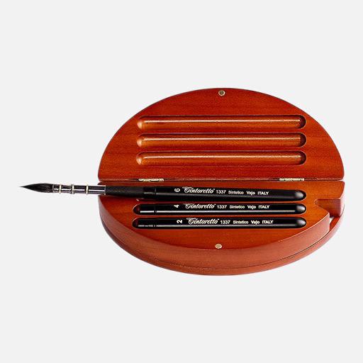 TINTORETTO 1337 Kazan Synthetic Squirrel Travel Brush 8
