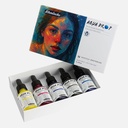 SCHMINCKE Aqua Drop Watercolor Ink 30ml Set x 5 By Marissa Oosterlee