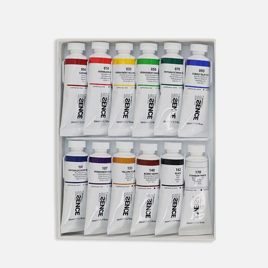 SHINHAN Ssence Soft Body Acrylic Paint 50ml Set x 12