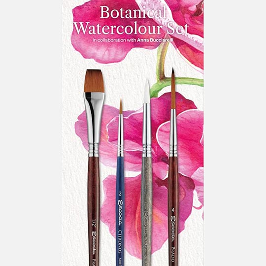 ESCODA Botanical Watercolor Brush Set By Anna Bucciarelli