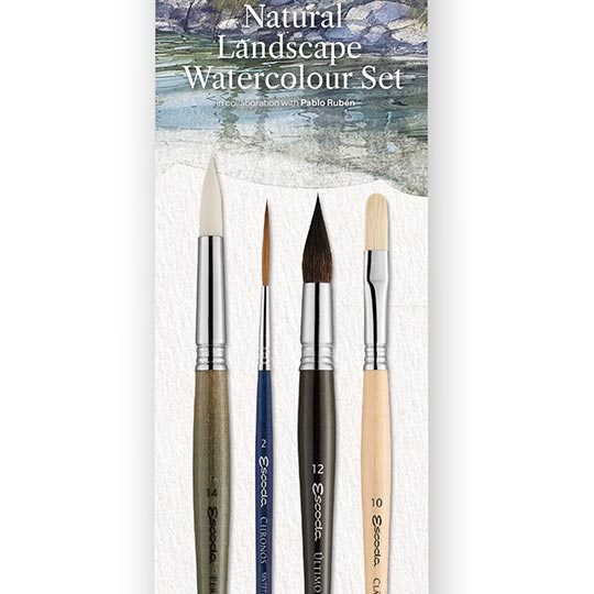 ESCODA Natural Landscape Watercolor Brush Set By Pablo Ruben