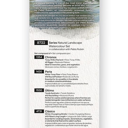 ESCODA Natural Landscape Watercolor Brush Set By Pablo Ruben