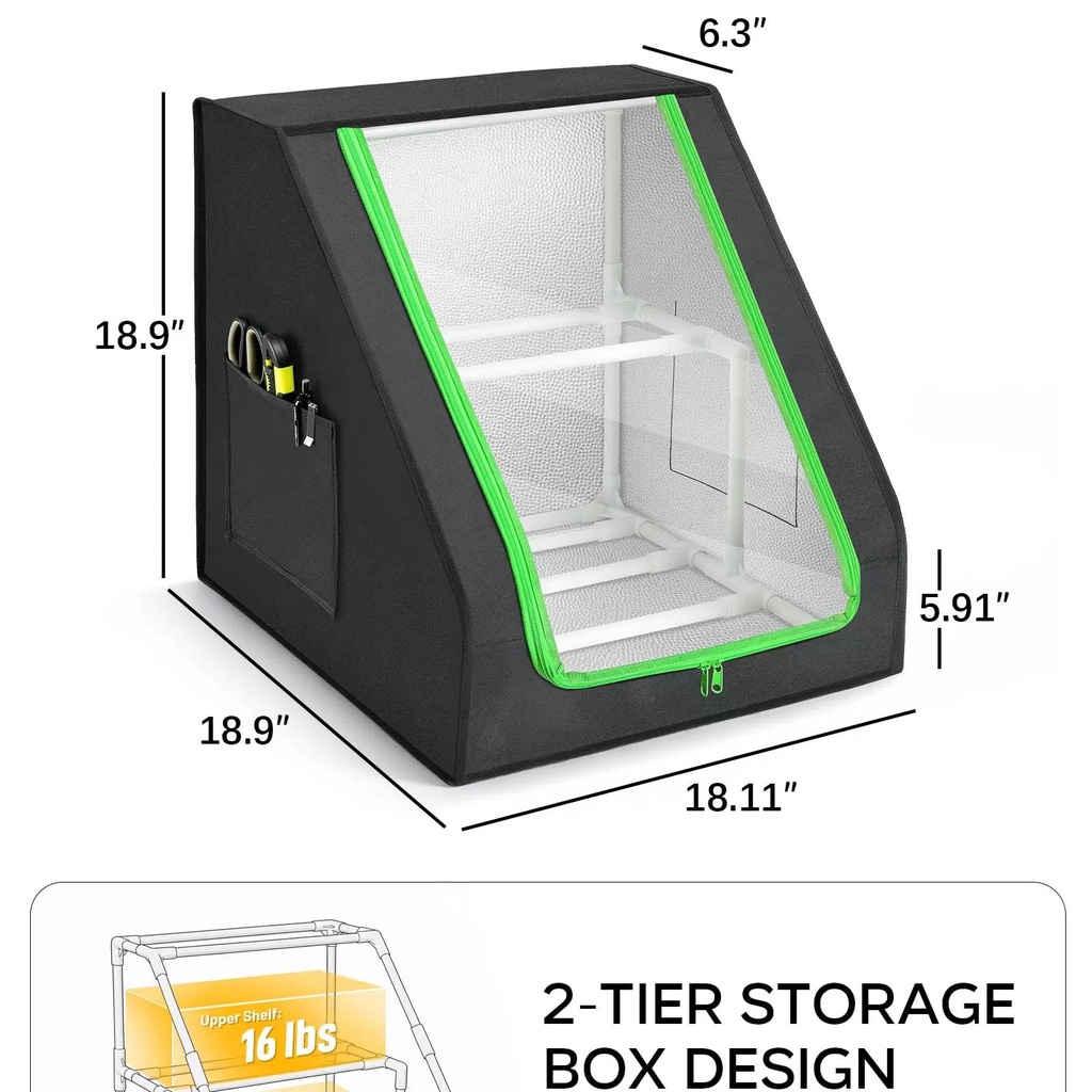 OVJ PLA Filament Storage Rack Case 18-Roll
