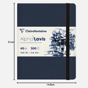 CLAIREFONTAINE Alpha Lavis Ink Drawing Smooth Drawing Paper Book 200gsm A5 x 40