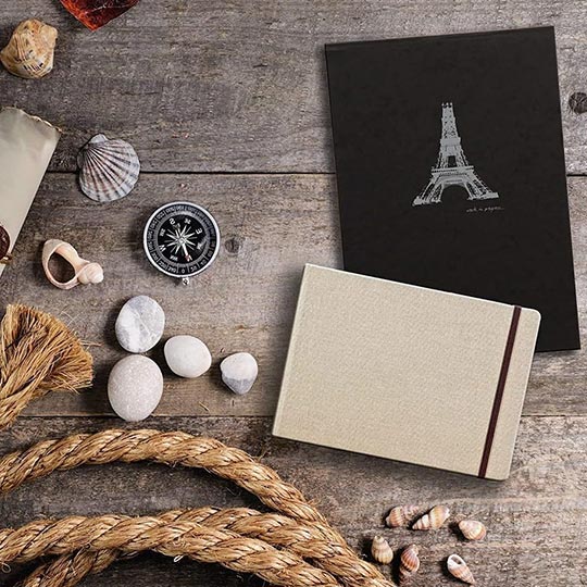 CLAIREFONTAINE Goldline Grained Paper Book 180gsm Landscape A5 x 30
