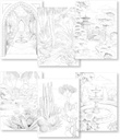 CLAIREFONTAINE Mixed Media Coloring Pad Gardens