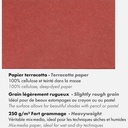 CLAIREFONTAINE Paint On Terracotta Mixed Media Paper Pad 250gsm A4 x 20