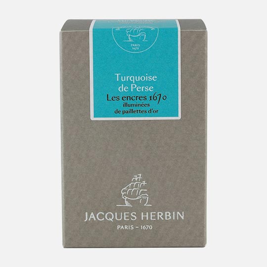 JACQUES HERBIN 1670 Anniversary Ink 50ml Turquoise De Perse