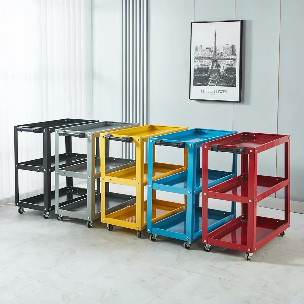 OVJ Art Studio Metal Utility Cart Black