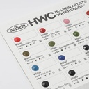 HOLBEIN Artist Granulating Watercolor Dot Card 24-Color