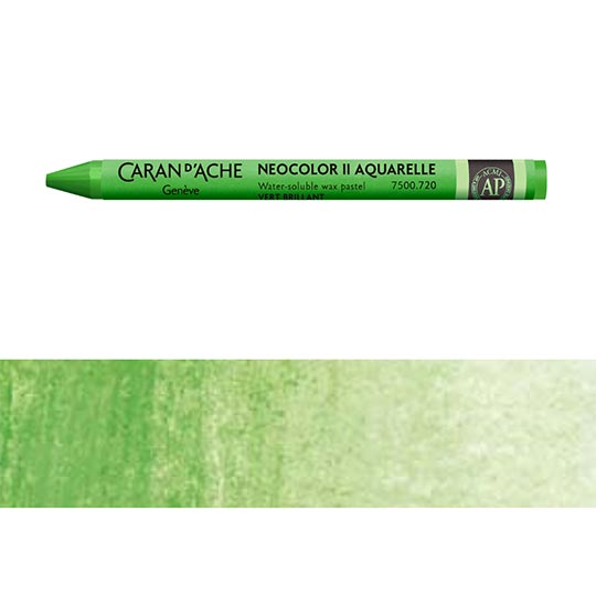 CARAN D'ACHE Neocolor II Water-Soluble Wax Pastel Bright Green