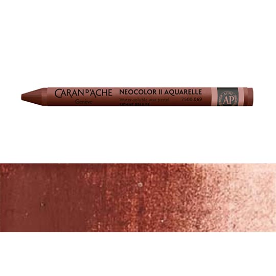 CARAN D'ACHE Neocolor II Water-Soluble Wax Pastel Burnt Sienna