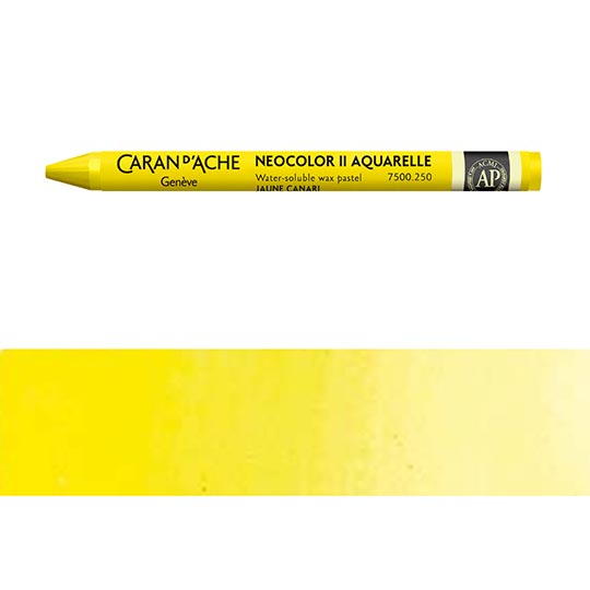 CARAN D'ACHE Neocolor II Water-Soluble Wax Pastel Canary Yellow