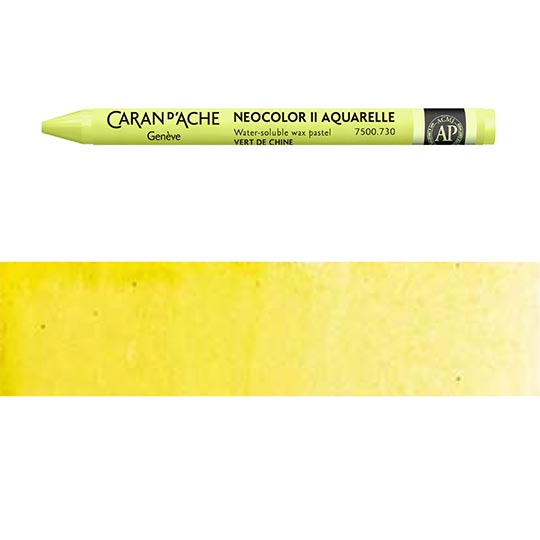 CARAN D'ACHE Neocolor II Water-Soluble Wax Pastel Chinese Green