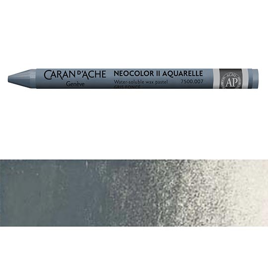CARAN D'ACHE Neocolor II Water-Soluble Wax Pastel Dark Grey