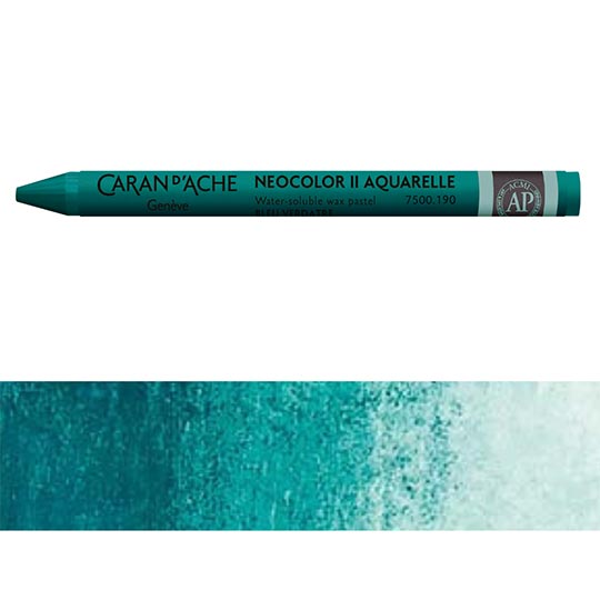 CARAN D'ACHE Neocolor II Water-Soluble Wax Pastel Greenish Blue