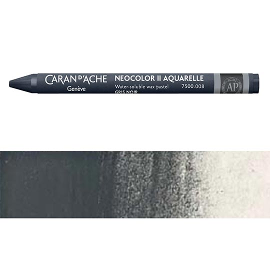 CARAN D'ACHE Neocolor II Water-Soluble Wax Pastel Greyish Black