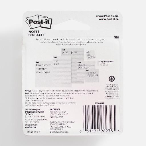 3M Post-it Notes Heart 3” x 3” x 150