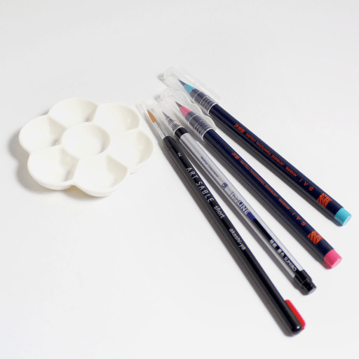 AKASHIYA Sai Watercolor Brush Pen Denim Set x 22