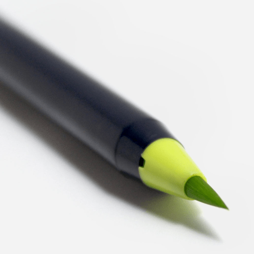 AKASHIYA Sai Watercolor Brush Pen Yellow Green