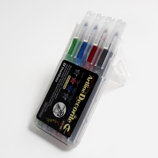 ARTLINE Decorite Brush Marker Metallic Set B x 4