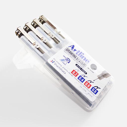 ARTLINE Drawing Pen Set B x 4