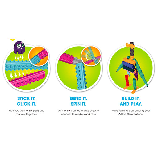 ARTLINE Stix Brush Marker Royal Blue