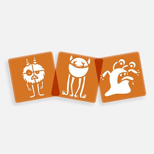 AVENUE MANDARINE Stencil x 6 Monsters