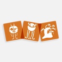 AVENUE MANDARINE Stencil x 6 Monsters