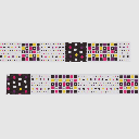 BANDE Washi Tape 20mm Polka Dot Black