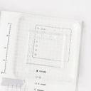 BGM Acrylic Grid Stamp Block Clear Large