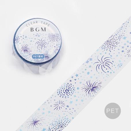 BGM Clear Tape 30mm Illusion stars