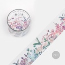 BGM Clear Tape 30mm Morning Garden