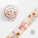 BGM Clear Tape 30mm Sunflower Cat