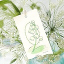 BGM Deco Sticker Decoration Green Blossom Flower