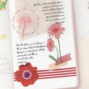 BGM Deco Sticker Decoration Red Blossom Flower