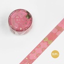 BGM Foil Washi Tape 15mm Flower Door