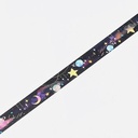 BGM Foil Washi Tape 15mm Gold Star Shadow