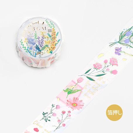 BGM Foil Washi Tape 20mm Rossa Letter