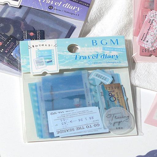 BGM Travel Diary Deco Sticker Ocean