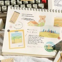 BGM Travel Diary Deco Sticker Rural Field
