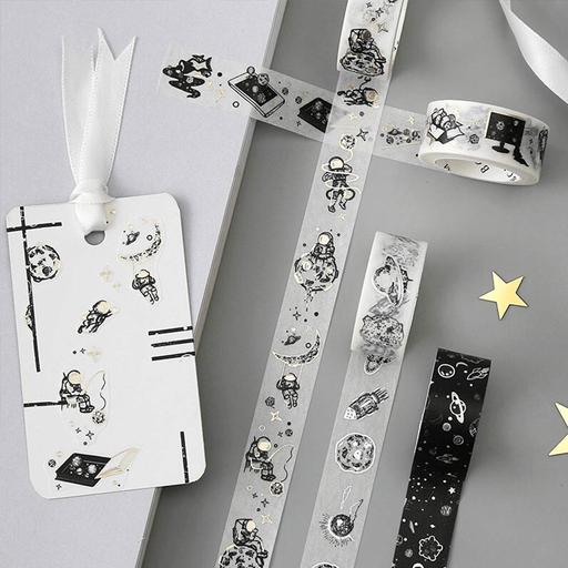 BGM Washi Tape 15mm Black Planet