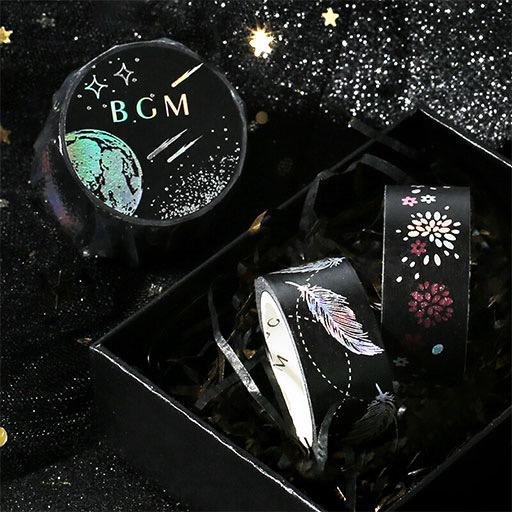 BGM Washi Tape 15mm Ka Night Flowers