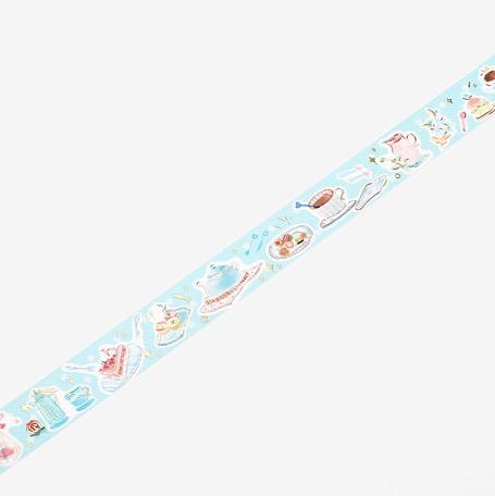 BGM Washi Tape 20mm Blue Sky Tea Time