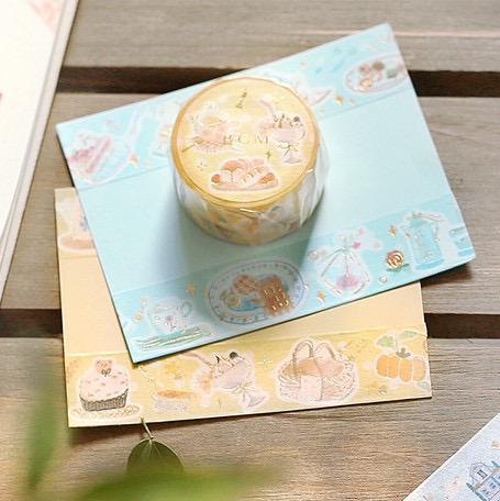 BGM Washi Tape 20mm Blue Sky Tea Time
